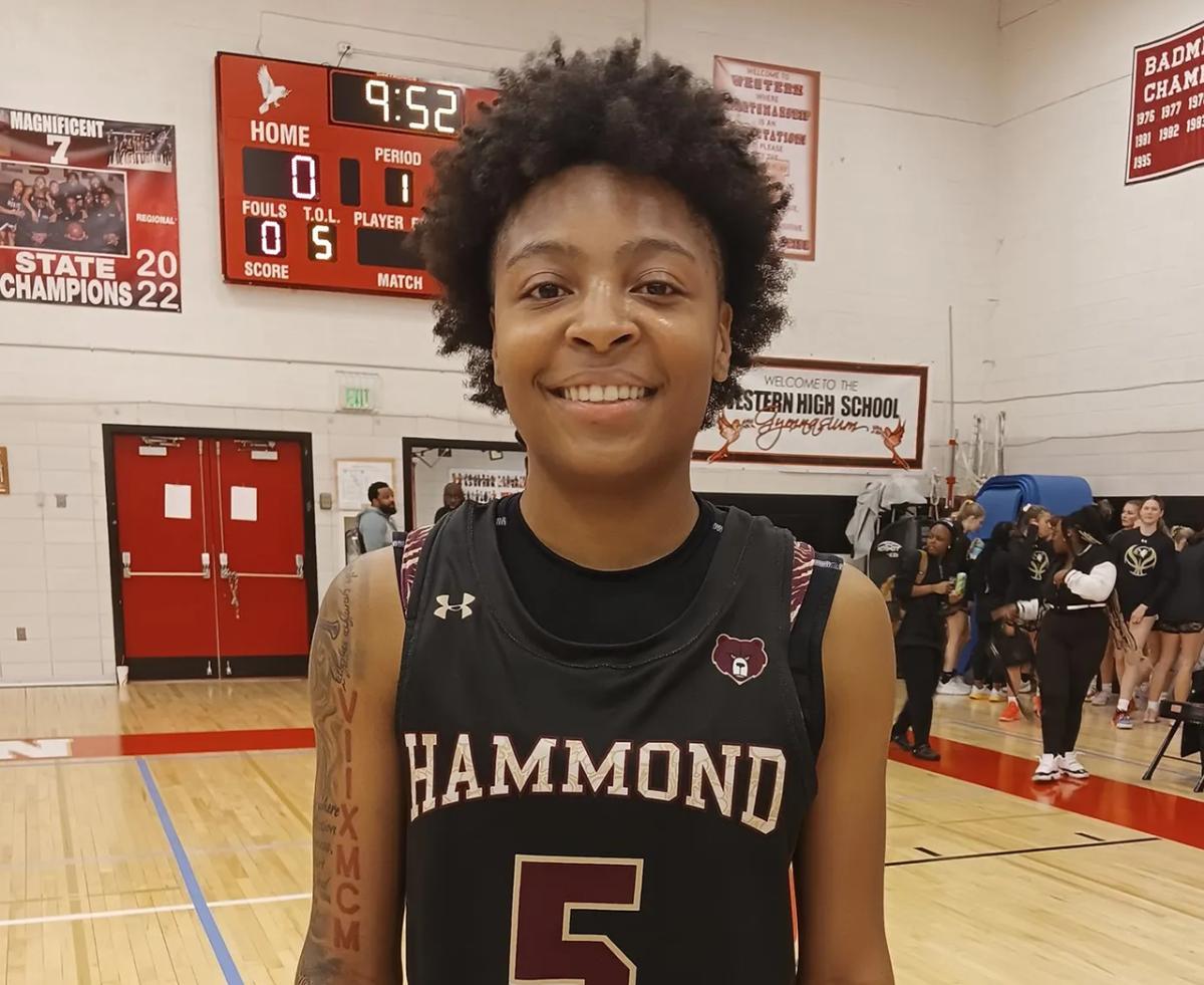 Nia Green hopes to keep her Hammond Bears as the state's only undefeated team, boys or girls, as they strive for the MPSSAA Class 2A girls basketball state crown.